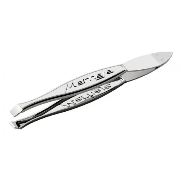 Pinzas de Cejas de Acero Inoxidable Blister x 12 Merheje Basic