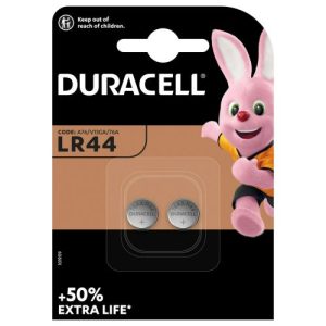 PILA ALCALINA DURACELL LR 44 2 UNIDADES (BLISTERS)