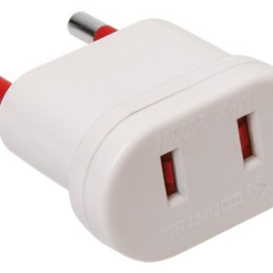 Set de 10 Adaptador de corriente USA a Europeo Sin Tierra