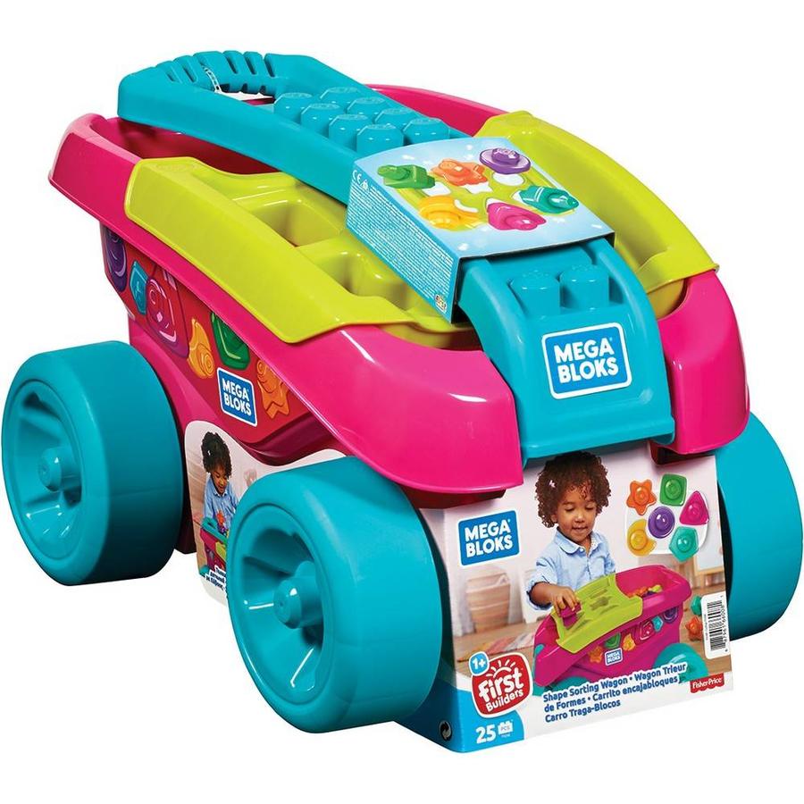 Vagon Recoge Bloques Mega Bloks® Primeros constructores (Rosa)