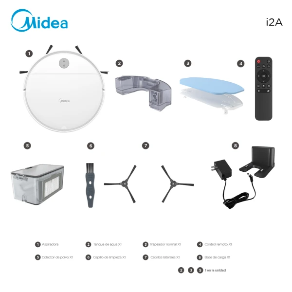 Aspiradora y Trapeadora Robot Midea i2A